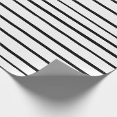 Papier Cadeau Enveloppe cadeau pour bandes blanches et noires (Coin)