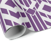 Papier Cadeau Enveloppe cadeau pour bandes violettes et grises e (Coin rond)