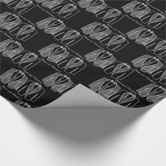 Papier Cadeau Enveloppe cadeau pour Mariage Gay Chalkboard perso (Coin)