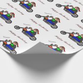 Papier Cadeau Enveloppe cadeau pour moto pour homme (Coin)