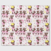 Papier Cadeau Enveloppe cadeau pour ours Ballerina (Plat)