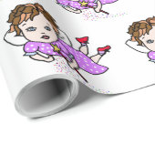 Papier Cadeau Enveloppe cadeau pour vol aux fées violettes (Coin rond)