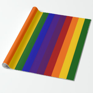 Papier Cadeau Enveloppe cadeau Rainbow Stripes