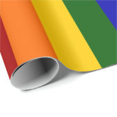 Papier Cadeau Enveloppe cadeau Rainbow Stripes (Coin rond)