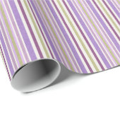 Papier Cadeau Enveloppe cadeau rayée multicolore (Coin rond)