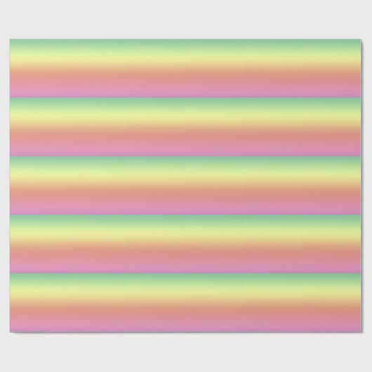 Papier Cadeau Enveloppe cadeau - Rayures arc-en-ciel (Plat)