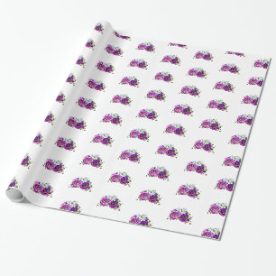 Papier Cadeau Enveloppe cadeau Rose violet