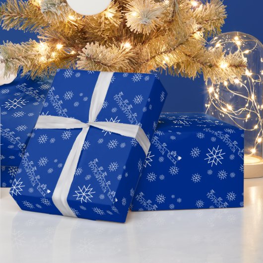 Papier Cadeau Enveloppe cadeau - Santa Clause, Sleigh, Snowflake (Vacances)