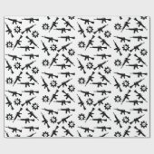Papier Cadeau Enveloppe cadeau thématique AR-15. (Plat)