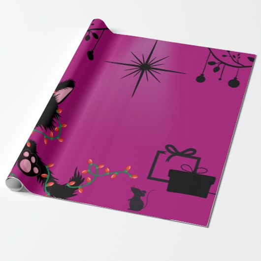 Papier Cadeau Enveloppe cadeau - Thème Chat - Gatito Chat (Déroulé)