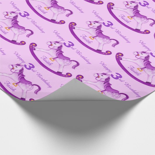 Papier Cadeau Enveloppe d'anniversaire appelée par pourpre de (Coin)