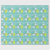 Papier Cadeau Enveloppe d'anniversaire d'abeille nommée de (Plat)