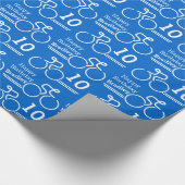 Papier Cadeau Enveloppe d'anniversaire d'âge de garçons 10ème de (Coin)