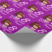 Papier Cadeau Enveloppe d'anniversaire d'âge de nom de cheveux (Coin)