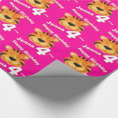 Papier Cadeau Enveloppe d'anniversaire d'art et de nom de visage (Coin)