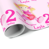 Papier Cadeau Enveloppe d'anniversaire de chiffon de (Coin rond)