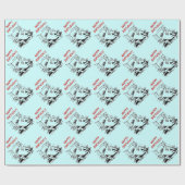 Papier Cadeau Enveloppe d'anniversaire d'organiste (Plat)