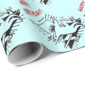 Papier Cadeau Enveloppe d'anniversaire d'organiste (Coin rond)