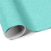 Papier Cadeau Enveloppe de bulle bleue d'Aqua (Coin rond)