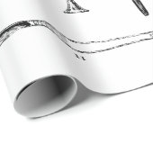 Papier Cadeau Enveloppe de cadeau antique d'instruments médicaux (Coin rond)