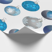 Papier Cadeau Enveloppe de cadeau bleue argentée de Noël de (Coin)