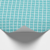 Papier Cadeau Enveloppe de cadeau bleue turquoise de motif de (Coin)