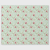 Papier Cadeau Enveloppe de cadeau cardinale de Noël gai (Plat)