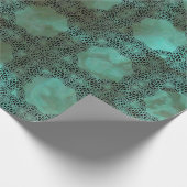 Papier Cadeau Enveloppe de cadeau celtique de noeud de turquoise (Coin)