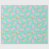 Papier Cadeau Enveloppe de cadeau d'aquarelle d'oeuf de pâques (Plat)