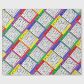 Papier Cadeau Enveloppe de cadeau de BINGO-TEST (Plat)