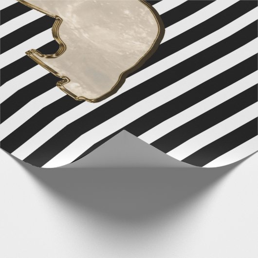 Papier Cadeau Enveloppe de cadeau de chien de Terre-Neuve d'or (Coin)