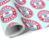 Papier Cadeau Enveloppe de cadeau de drapeau de Gallois de (Coin rond)