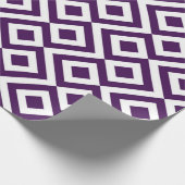 Papier Cadeau Enveloppe de cadeau de méandre de pourpre et de (Coin)