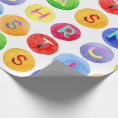 Papier Cadeau Enveloppe de cadeau de motif d'aquarelle (Coin)