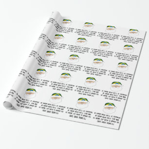 Papier Cadeau Enveloppe de cadeau de Noël de clause de Jiu Jits