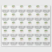 Papier Cadeau Enveloppe de cadeau de Noël de clause de Jiu Jitsu (Plat)