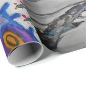 Papier Cadeau Enveloppe de cadeau de Pôle Nord (Coin rond)