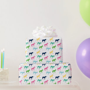 Papier Cadeau Enveloppe de cadeau de poneys d'anniversaire