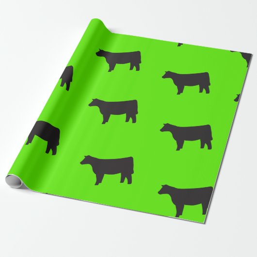 Papier Cadeau Enveloppe de cadeau de vache (Déroulé)
