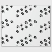 Papier Cadeau Enveloppe de cadeau d'empreinte de patte (Plat)