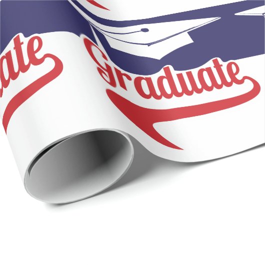 Papier Cadeau Enveloppe de cadeau d'obtention du diplôme (Coin rond)