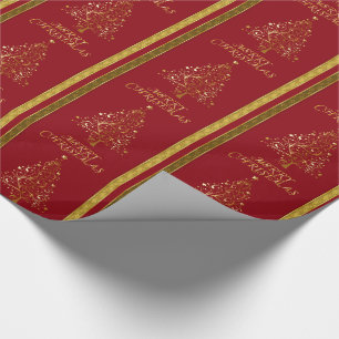 Papier Cadeau Enveloppe de cadeau élégante d'arbre de Noël d'