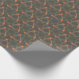 Papier Cadeau Enveloppe de cadeau grise d'atomes impressionnants