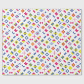 Papier Cadeau Enveloppe de cadeau internationale de code de (Plat)