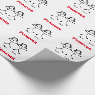 Papier Cadeau Enveloppe de cadeau lesbienne de mariage de