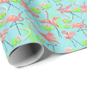 Papier Cadeau Enveloppe de cadeau multi de Fandango de Flamant (Coin rond)