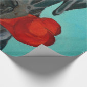 Papier Cadeau Enveloppe de cadeau noire de portrait de Labrador (Coin)