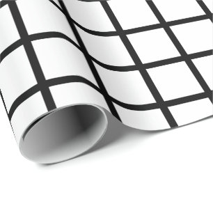 Papier Cadeau Enveloppe de cadeau noire et blanche