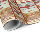 Papier Cadeau Enveloppe de cadeau nommée faite sur commande (Coin rond)