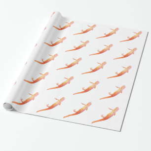 Papier Cadeau Enveloppe de cadeau orange de triton